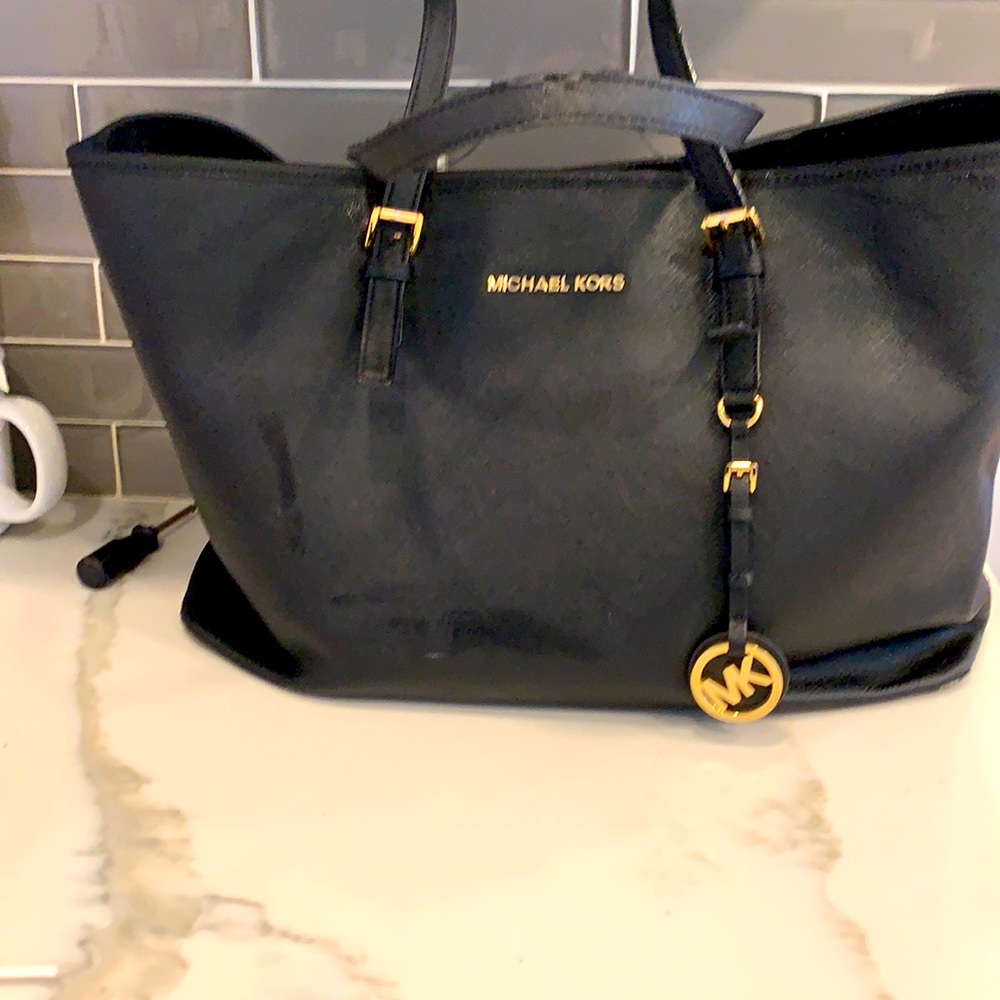 Michael Kors Jet Set Black Tote Bag